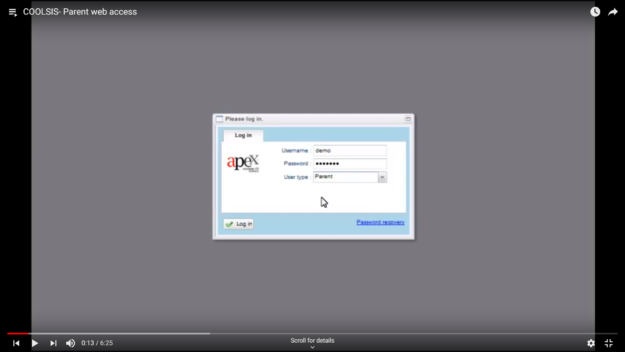 COOLSIS parent acess